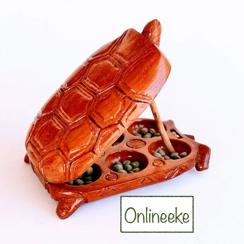 African | Hand-Carved | Ncho | Ayo | Mancala | Family Board Game