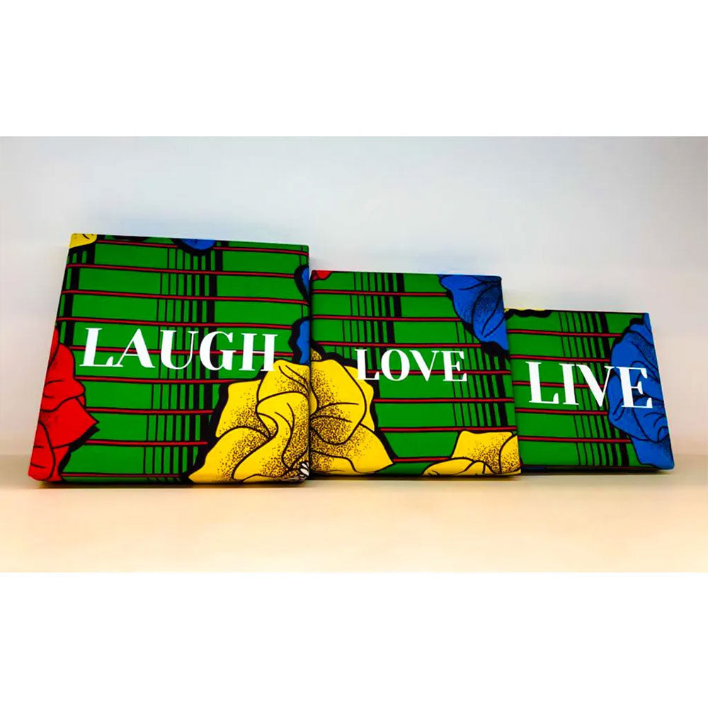 African Themed | Wall Frame Set | Ankara Fabric